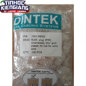 Đầu bấm dây mạng RJ45 Dintek CAT5 UTP 1501-88052 chính hãng