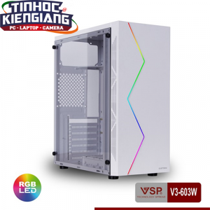 Vỏ máy tính VSP V3-603W Led RGB