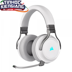 Tai nghe không dây Corsair Virtuoso RGB White (CA-9011186-AP)