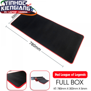 Miếng lót chuột Gaming lớn màu đen 300x780x5mm - Full Box