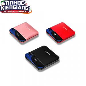 Sạc dự phòng PISEN Led Alu 10000mAh (2xUSB FlashShip  2A, Type-C/Micro/Lightning, LED) BL-D06LS