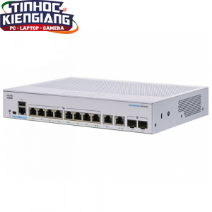 Thiết bị chuyển mạch Switch CISCO CBS350-8T-E-2G-EU Managed 8-port GE, Ext PS, 2x1G Combo