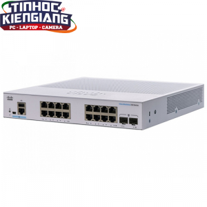Thiết bị chuyển mạch Switch CISCO CBS250-16T-2G-EU Smart 16-port GE, 2x1G SFP