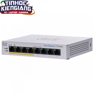Thiết bị chuyển mạch Switch CISCO CBS110-8PP-D-EU 8-port GE, Partial PoE, Desktop, Ext PS
