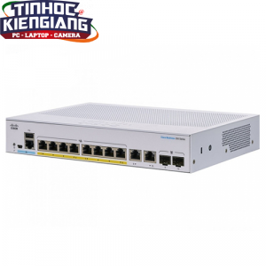 Thiết bị chuyển mạch Switch CISCO CBS250-8P-E-2G-EU 8-port GE, PoE, Ext PS, 2x1G Combo
