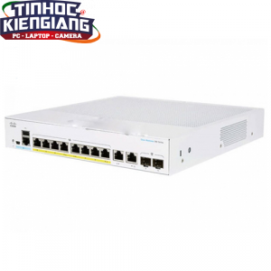 Thiết bị chuyển mạch Switch CISCO CBS350-8FP-E-2G-EU 8-port GE, Full PoE, Ext PS, 2x1G Combo