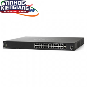 Thiết bị chuyển mạch Switch CISCO SF350-24P-K9-EU POE Managed