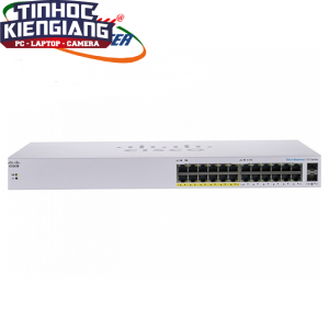 Thiết bị chuyển mạch Switch CISCO CBS110-24PP-EU 24-port GE, Partial PoE, 2x1G SFP Shared