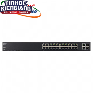 Thiết bị chuyển mạch Switch CISCO SG220-26P-K9-EU 24-port Gigabit PoE+