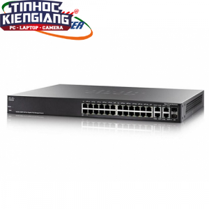 Thiết bị chuyển mạch Switch CISCO SG350-28P-K9-EU 24-port PoE+