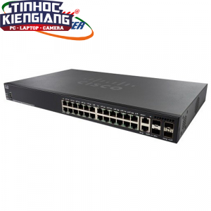 Thiết bị chuyển mạch Switch CISCO SG350X-24P-K9 24-port Gigabit (16-port PoE+/60W)