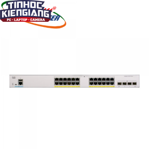 Thiết bị chuyển mạch Switch CISCO C1000-24FP-4G-L 24x 10/100/1000 Ethernet PoE+ ports and 370W PoE budget, 4x 1G SFP uplinks