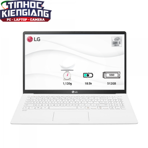 Máy Tính Xách Tay/Laptop LG Gram 15ZD90N-V.AX56A5 (i5 1035G7/8GB RAM/512GBSSD/15.6 inch FHD/FP/Trắng)