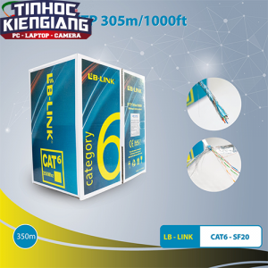 Cáp Mạng LB-LINK SFTP Cat6-SF20 305m Dây Trắng Chống Nhiễu
