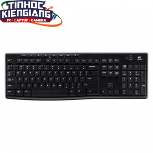 Bàn phím Logitech K270 - Wireless (Thêm 8 phím tắt/ Đầu cắm đa thiết bị/ Pin 2AAA)