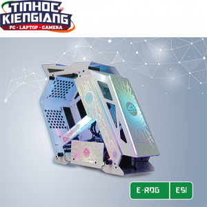 Vỏ máy tính VSP E-ROG ES1 White Gaming (No FAN) Tặng Chuột VSP RDRAGS V1