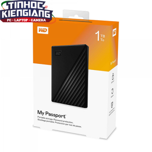 Ổ Cứng Di Động Western Digital My Passport 1TB 2.5 inch USB 3.2 đen - WDBYVG0010BBK-WESN
