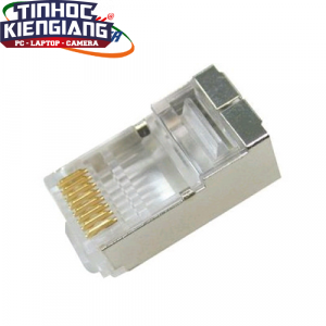Đầu bấm dây mạng RJ45 Dintek CAT5 FTP mạ vàng (bọc thép Chống nhiễu)