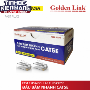 Đầu bấm mạng Nhanh(xuyên thấu) CAT5E Golden Link TAIWAN GL-20055E