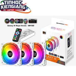 Fan Case Xigmatek GALAXY III ROYAL ARCTIC - BR120 ARGB (EN46881)-TRẮNG