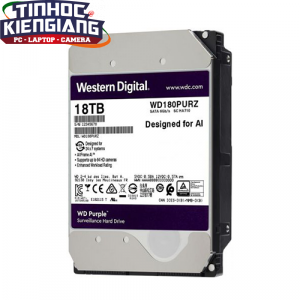 Ổ Cứng HDD Western Purple 18TB 3.5 inch, 7200RPM, SATA3, 512MB Cache (WD180PURZ)