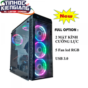 Vỏ máy tính SP PLASMA Kèm 5 Fan Led RGB