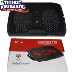 Đế tản nhiệt Laptop COOLING S18 4 Fan Led Đỏ