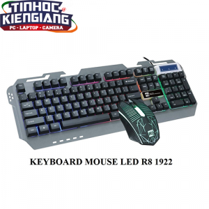 Combo Phím Chuột Có Dây R8 1922 Led USB