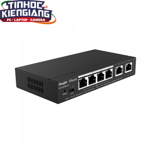 Thiết bị chuyển mạch Switch RUIJIE RG-ES206GC-P 4 ports POE + 2 ports RJ45 uplink
