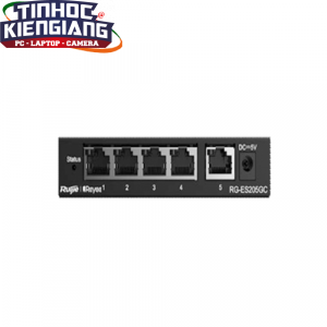 Thiết bị chuyển mạch Switch RUIJIE RG-ES205GC 5-Port Gigabit Smart