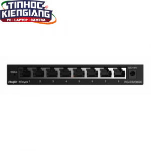 Thiết bị chuyển mạch Switch RUIJIE RG-ES208GC 8-Port Gigabit Smart