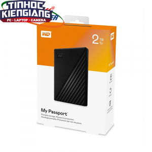 Ổ Cứng Di Động Western Digital My Passport 2TB 2.5 inch USB 3.2 đen - WDBYVG0020BBK-WESN