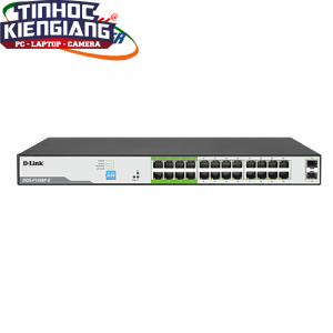 Thiết bị chuyển mạch Switch D-Link DGS-F1026P-E 24-Port 1000Mbps PoE + 2-Port SFP