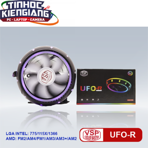 Tản Nhiệt CPU VSP Đa Năng UFO LED RGB