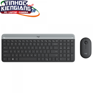 Combo Bàn phím chuột máy tính không dây Logitech MK470 Than Chì