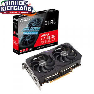 Card màn hình - VGA ASUS Dual Radeon RX 6500 XT OC Edition 4GB GDDR6 (DUAL-RX6500XT-O4G) V2
