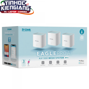 Thiết bị mạng - Router D-Link mesh M15 3-Pack AX1500 AGLE PRO AI Wi-Fi 6