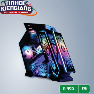 Vỏ máy tính VSP E-ROG ES1 Black Gaming (No FAN) Tặng Chuột VSP RDRAGS V1