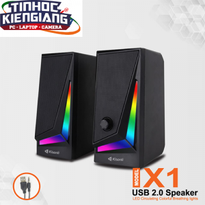 Loa vi tính 2.0 Kisonli X1 LED