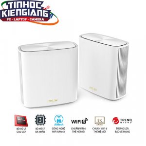 Thiết bị mạng - Router WIFI ASUS XD6 (W-2-PK) Mesh wifi 6 Chuẩn AX5400
