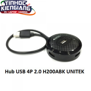 Hub Chia USB 4 Cổng Chuẩn 2.0 Unitek H200ABK