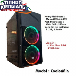 Vỏ máy tính SP CoolerMin Kèm 2 Fan RGB
