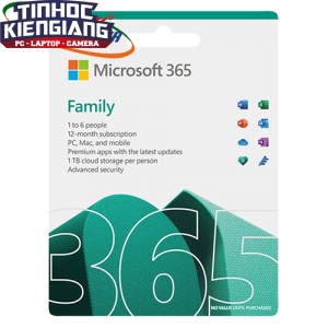 Phần mềm Microsoft 365 Family English APAC EM Subscr 1YR Medialess P8 (6GQ-01555)