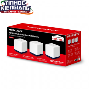Thiết bị mạng - Router Wifi Mercusys Halo H50G (3-pack) 1900Mbps 2 băng tần