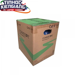 Cable AMP CAT6 UTP 305M -Category 6 Cable, 4 pair, 23 AWG, U/UTP, CM, 305m, Reel in box, Blue "CommScope /China"	box  chính hãng