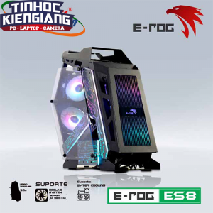 Vỏ máy tính VSP E-ROG ES8 Black Gaming Sẵn 6 Fan Led ARGB