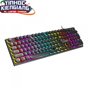 Bàn phím giả cơ T-Wolf T80 USB Led Rainbown (Đen/Trắng Hồng)