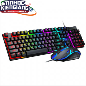 Combo Bộ Bàn Phím Chuột T-Wolf TF200 Led 7 Màu