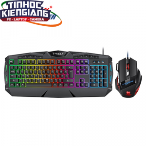 Combo Bộ Bàn Phím Chuột T-Wolf TF390 LED 7 MÀU