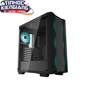 Vỏ máy tính Deepcool CC560 WH (Đen/Trắng) - Kèm 4 Fan Led